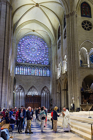 Communion During Mass at Notre-Dame de Paris