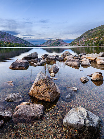 Jordan Pond Looking at The Bubbles