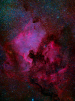North America and Pelican Nebulae (NGC 7000, IC5070)