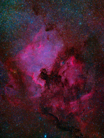 North America and Pelican Nebulae (NGC 7000, IC5070)