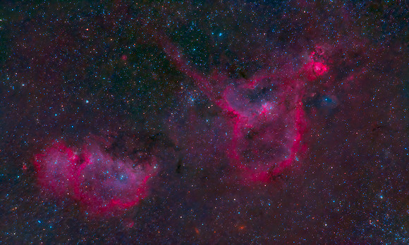 Heart and Embro Nebule (IC1805, IC1848)