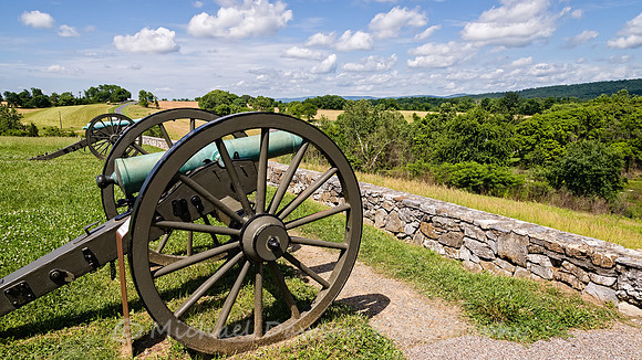 Confederate Cannon Aimed at Burnside Bridge