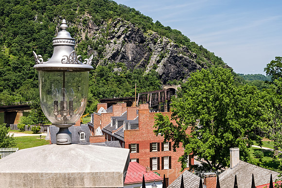 Rooftops and Railroad Across the Potomoc