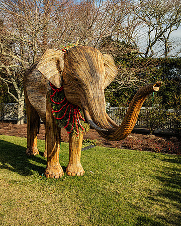 Indian Vine Elephant Sculpture
