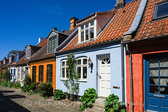 Mollestien - Colorful Cobblestone Street in Aarhus