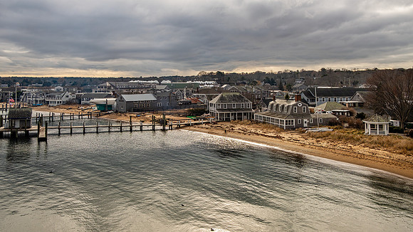Vineyard Haven from the Decks of a Ferry