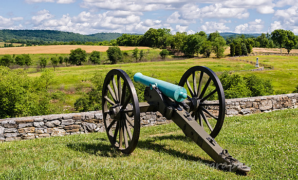 Confederate Cannon Aimed at Burnside Bridge