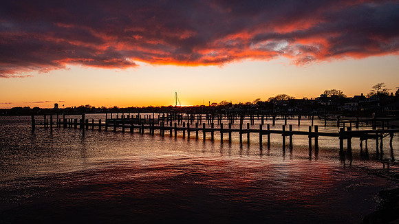 Edgartown Harbor at Sunset