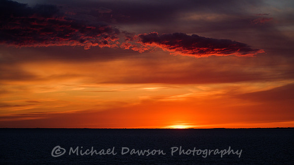 A Baltic Sea Sunset, Looking Towards Denmark