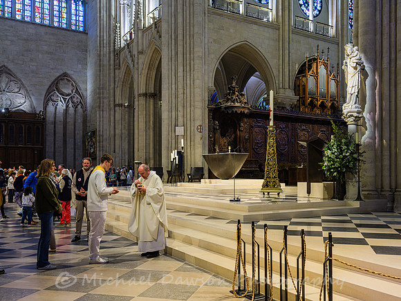 Communion During Mass at Notre-Dame de Paris